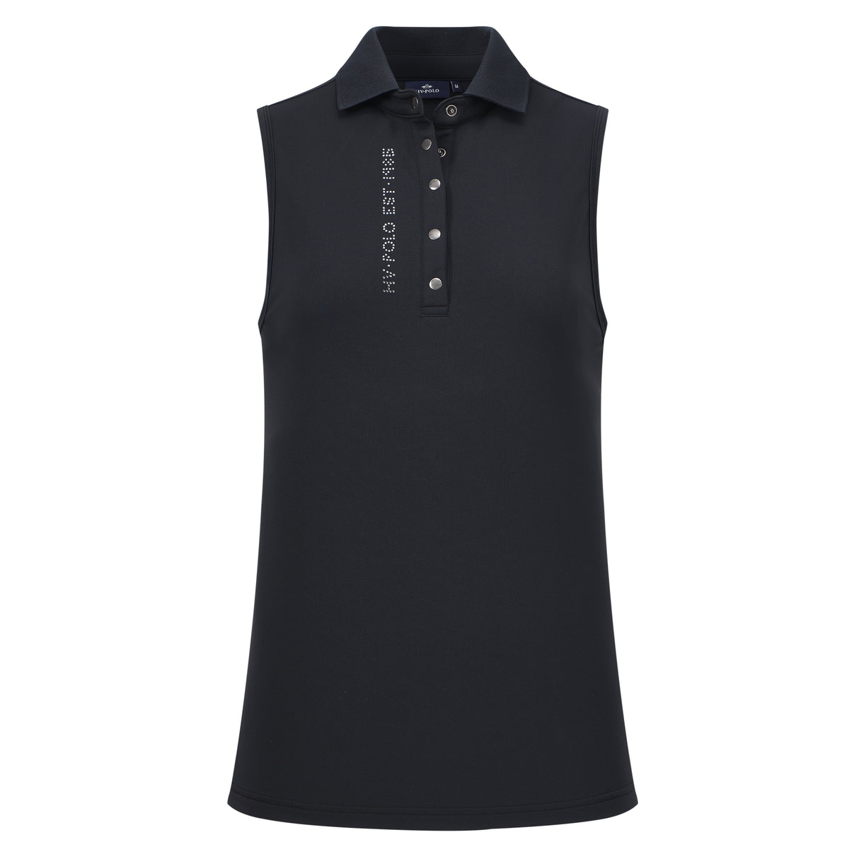 HV Polo Myrthe Sleeveless Polo Shirt #colour_black