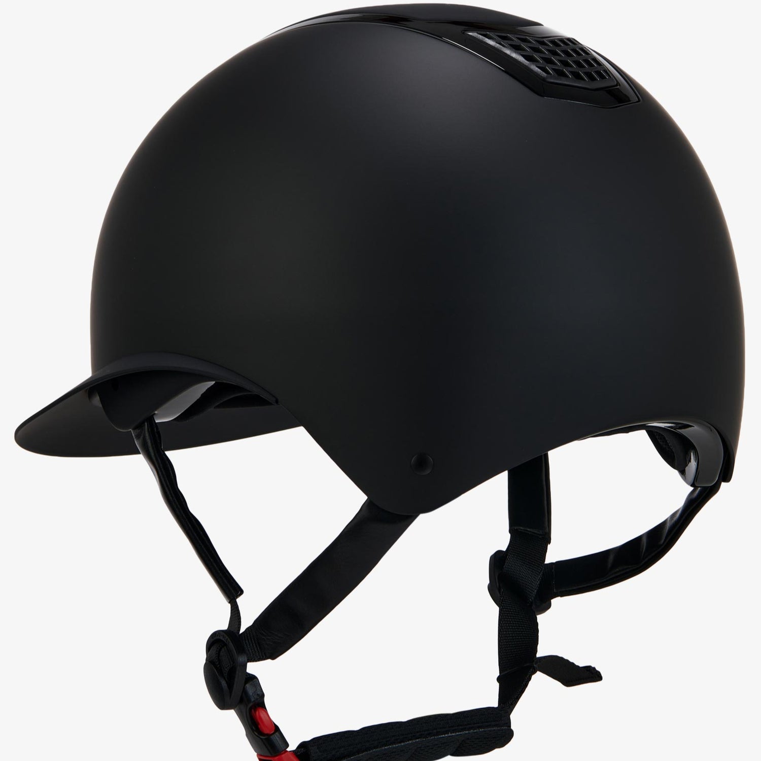 Equestro Ultra-Light Helmet In Resistant Matte Plastic #colour_black