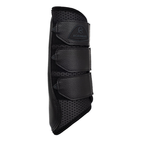 Acavallo Hind Brushing Boots Perforated Neoprene #colour_black