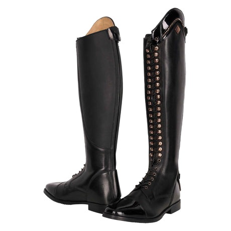 Imperial Riding Olania Short Dressage Riding Boots #colour_black-lack-rose