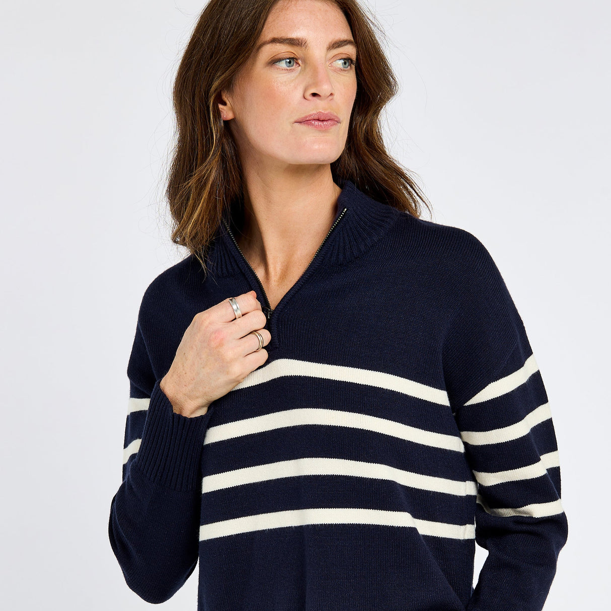 Dubarry Womens Fonthill Knitted Jumper #colour_navy