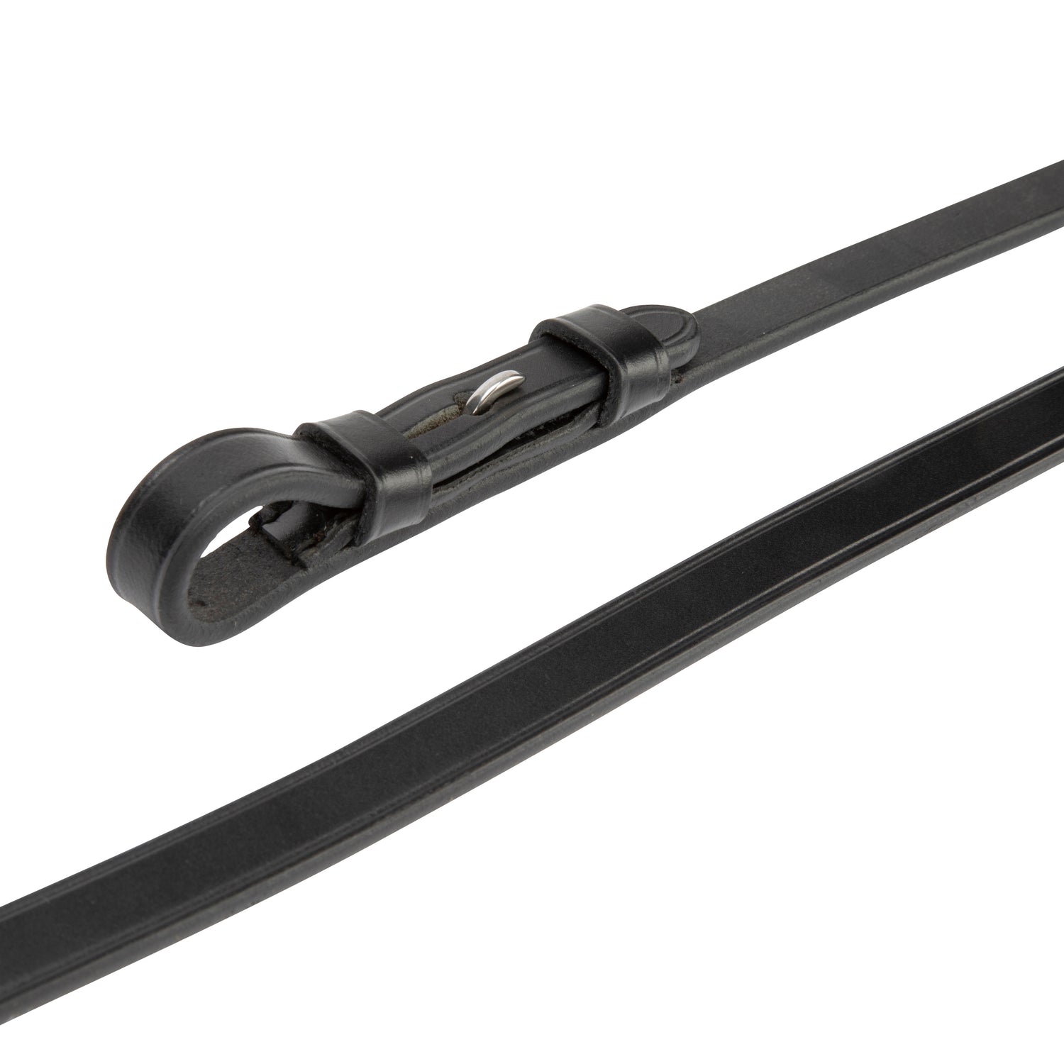 Shires Lusso Curb Reins #colour_black