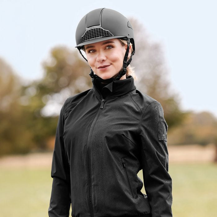 SWING H24 Chrome Riding Hat #colour_matt-black