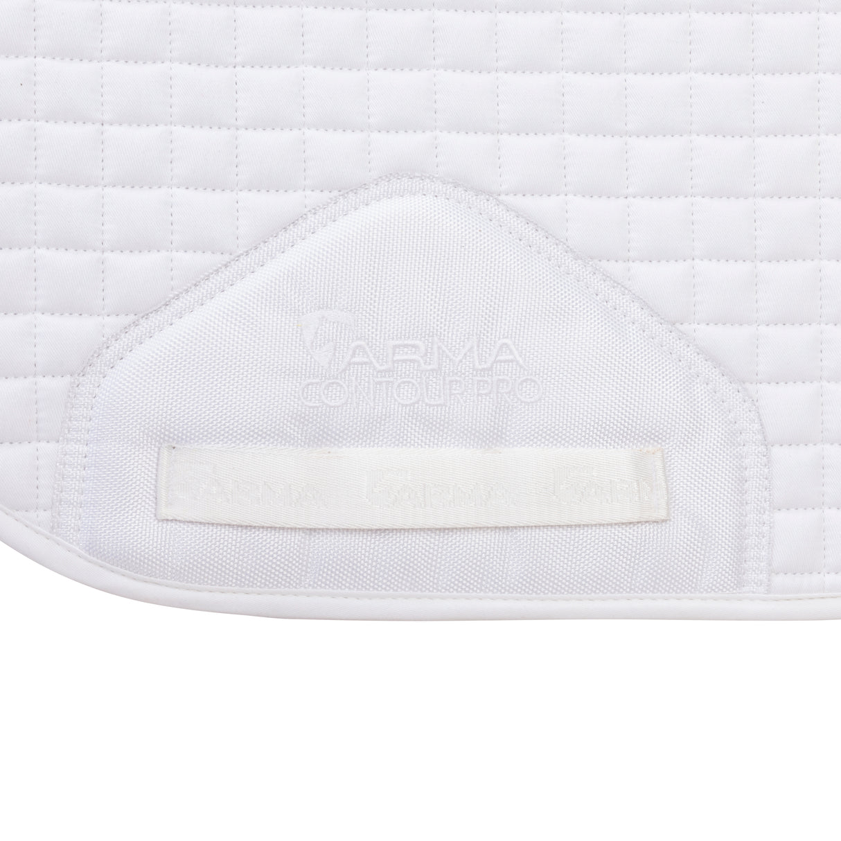 Shires ARMA Deluxe Cotton Dressage Saddlecloth #colour_white