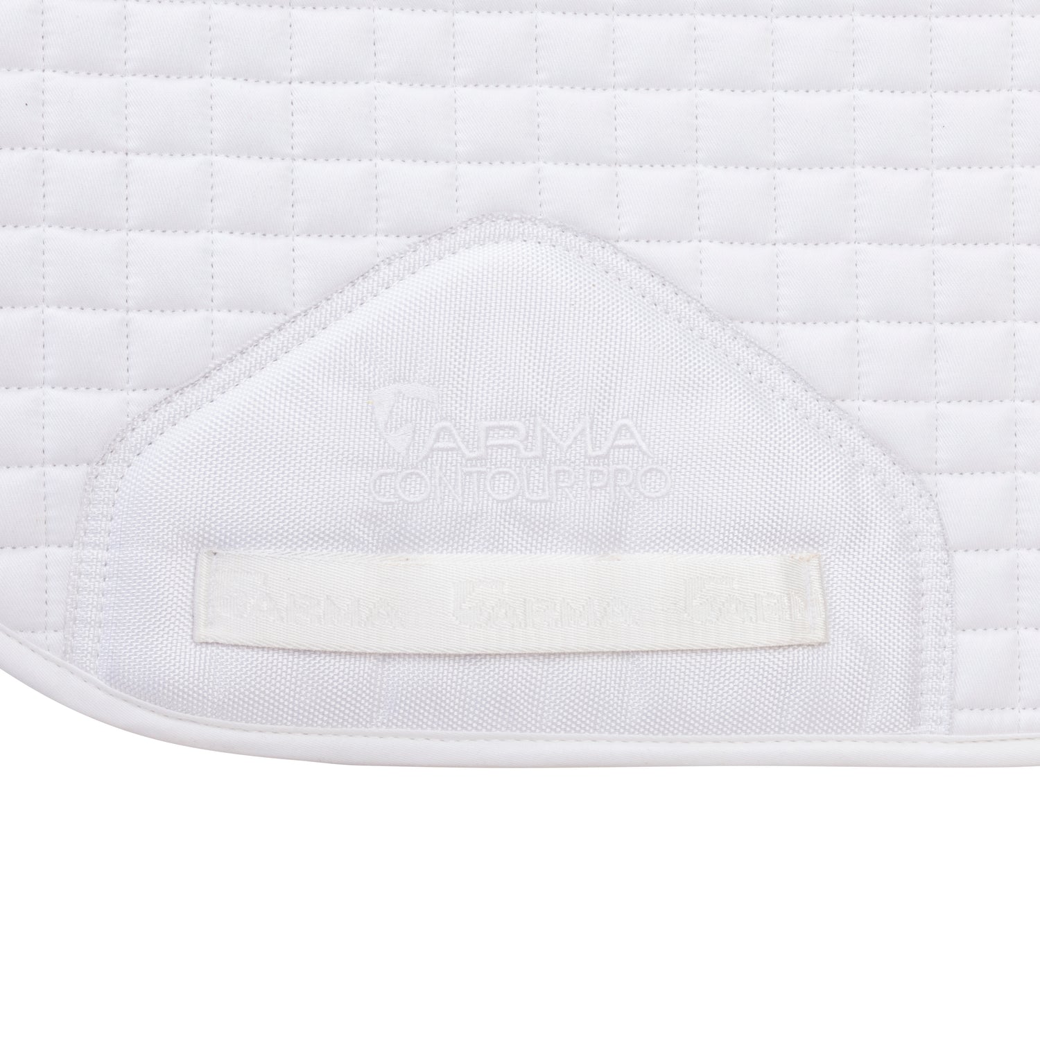 Shires ARMA Deluxe Cotton Dressage Saddlecloth #colour_white