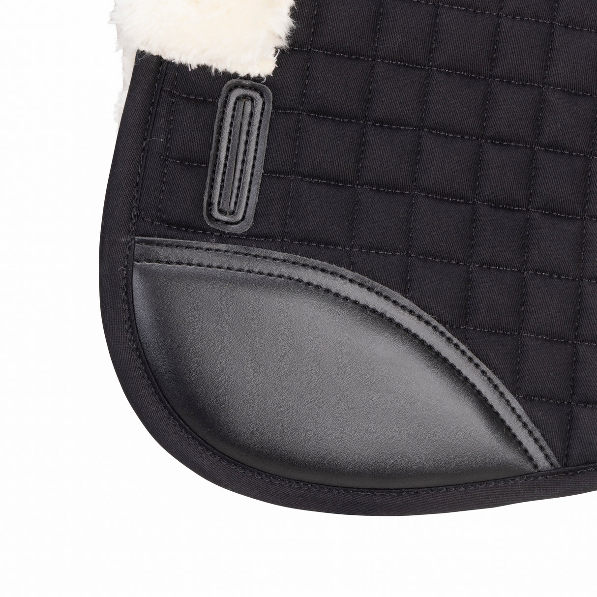Shires ARMA Deluxe Cotton Half Pad #colour_black-natural