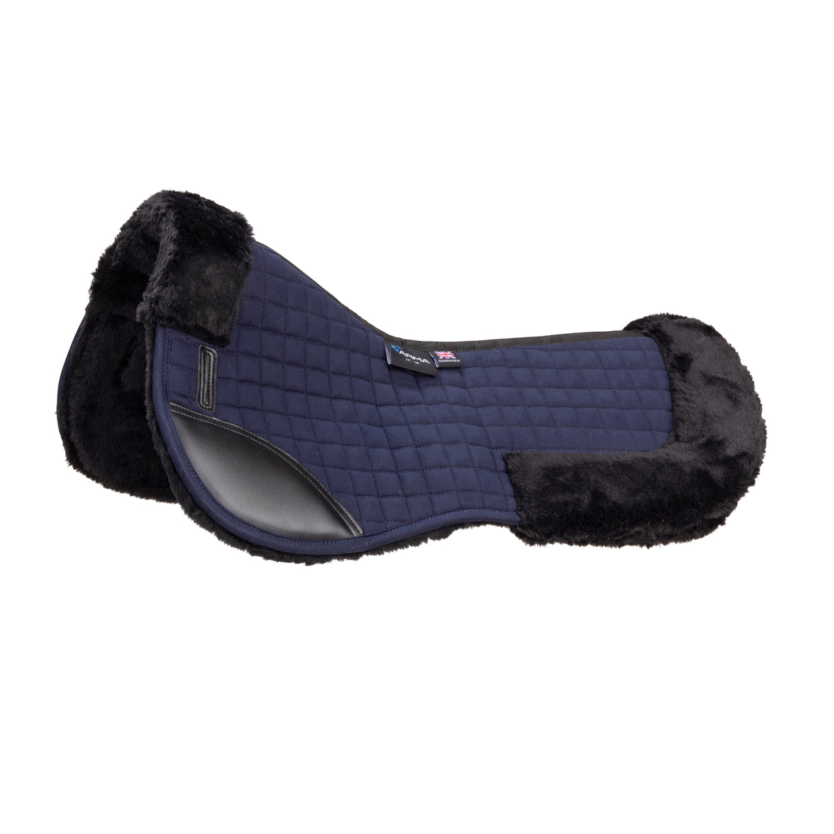Shires ARMA Deluxe Cotton Half Pad #colour_navy-navy