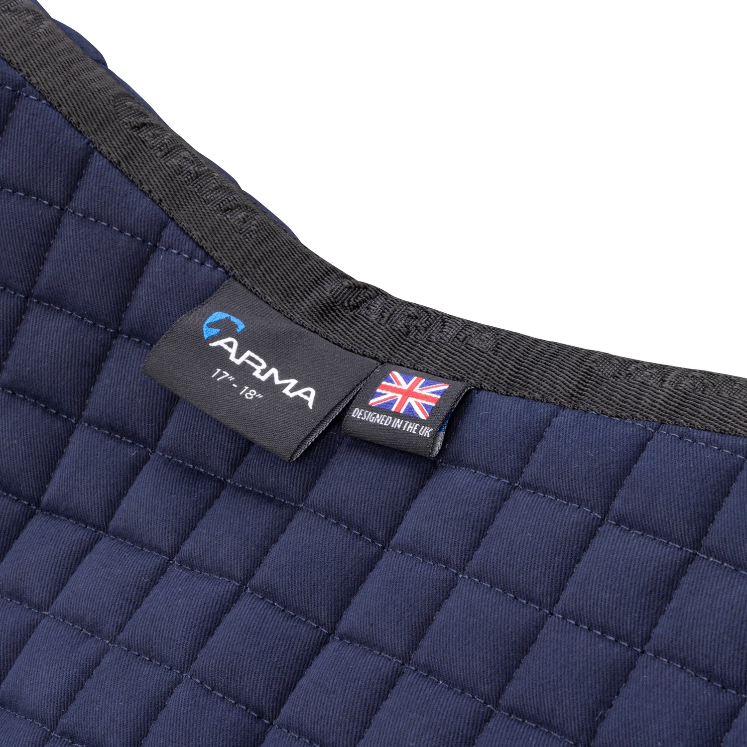 Shires ARMA Deluxe Cotton Half Pad #colour_navy-navy