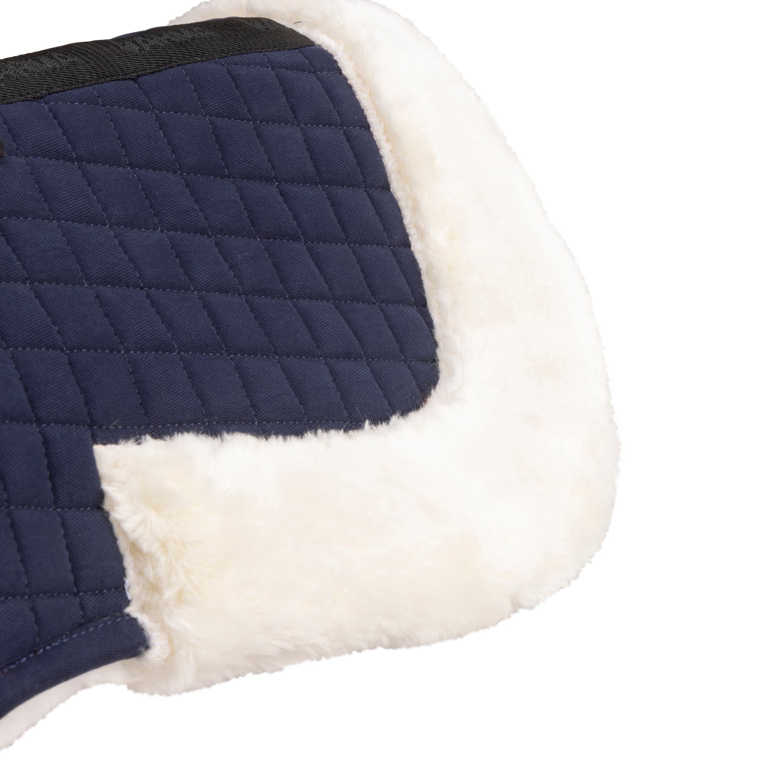 Shires ARMA Deluxe Cotton Half Pad #colour_navy-natural