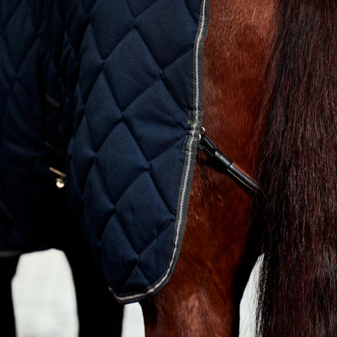 Weatherbeeta Comfitec 1000D Diamond Quilt 220G Detach-A-Neck Stable Rug #colour_navy-charcoal