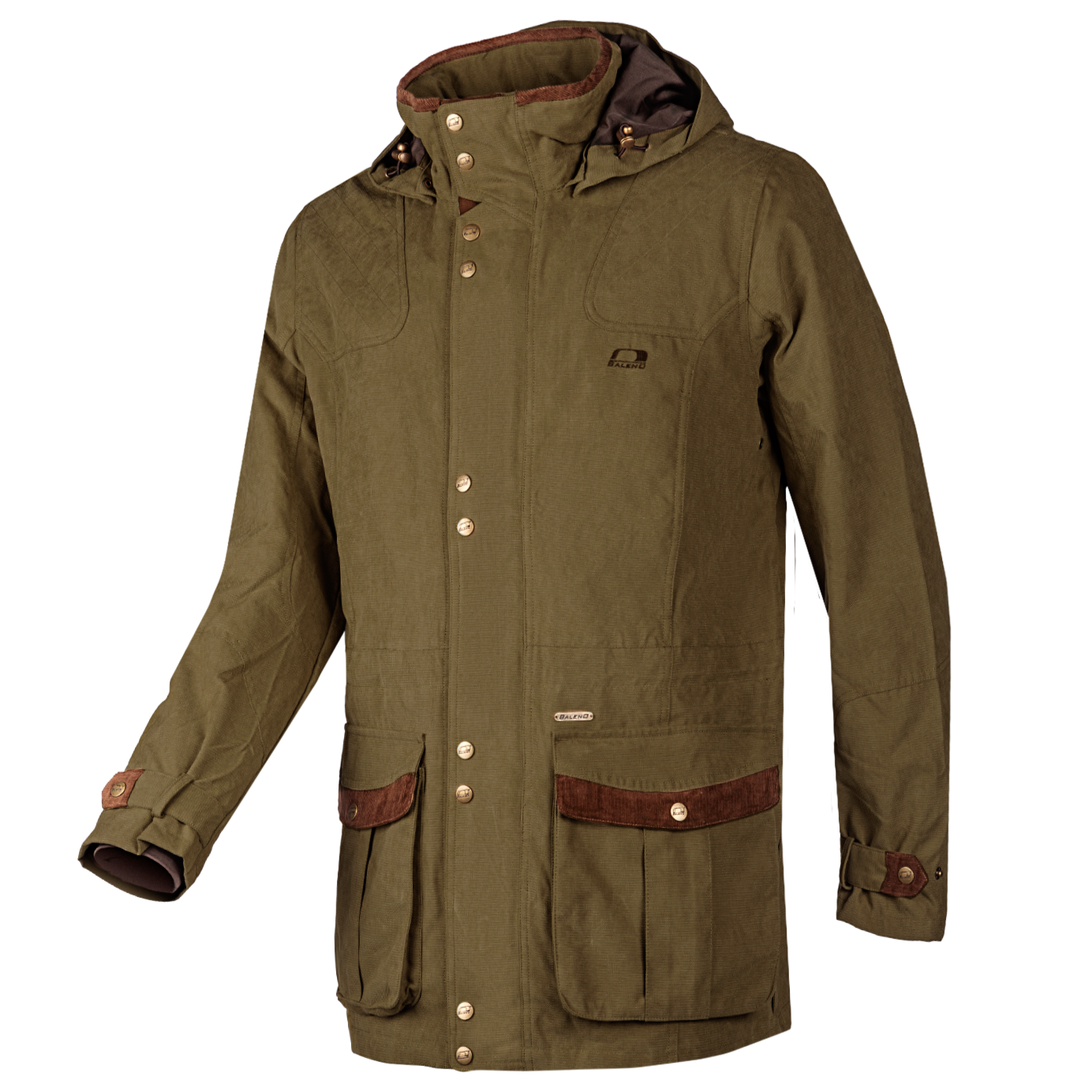 Baleno Oakwood Mens Durable Country Coat #colour_pine-green