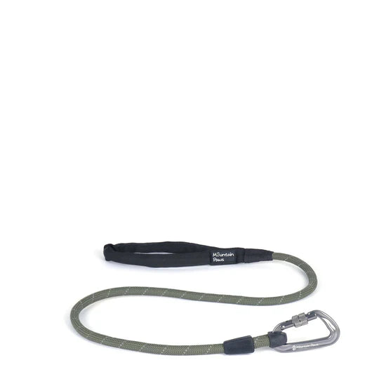 Mountain Paws Rope Dog Lead #colour_olive-green