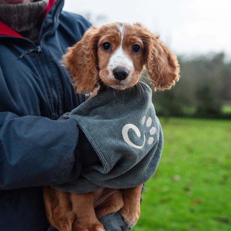 Mountain Paws Muddy Dog Towel #colour_grey