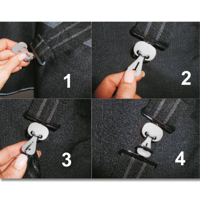 Waldhausen Safe-Gum For T-Fasteners #colour_silver-grey