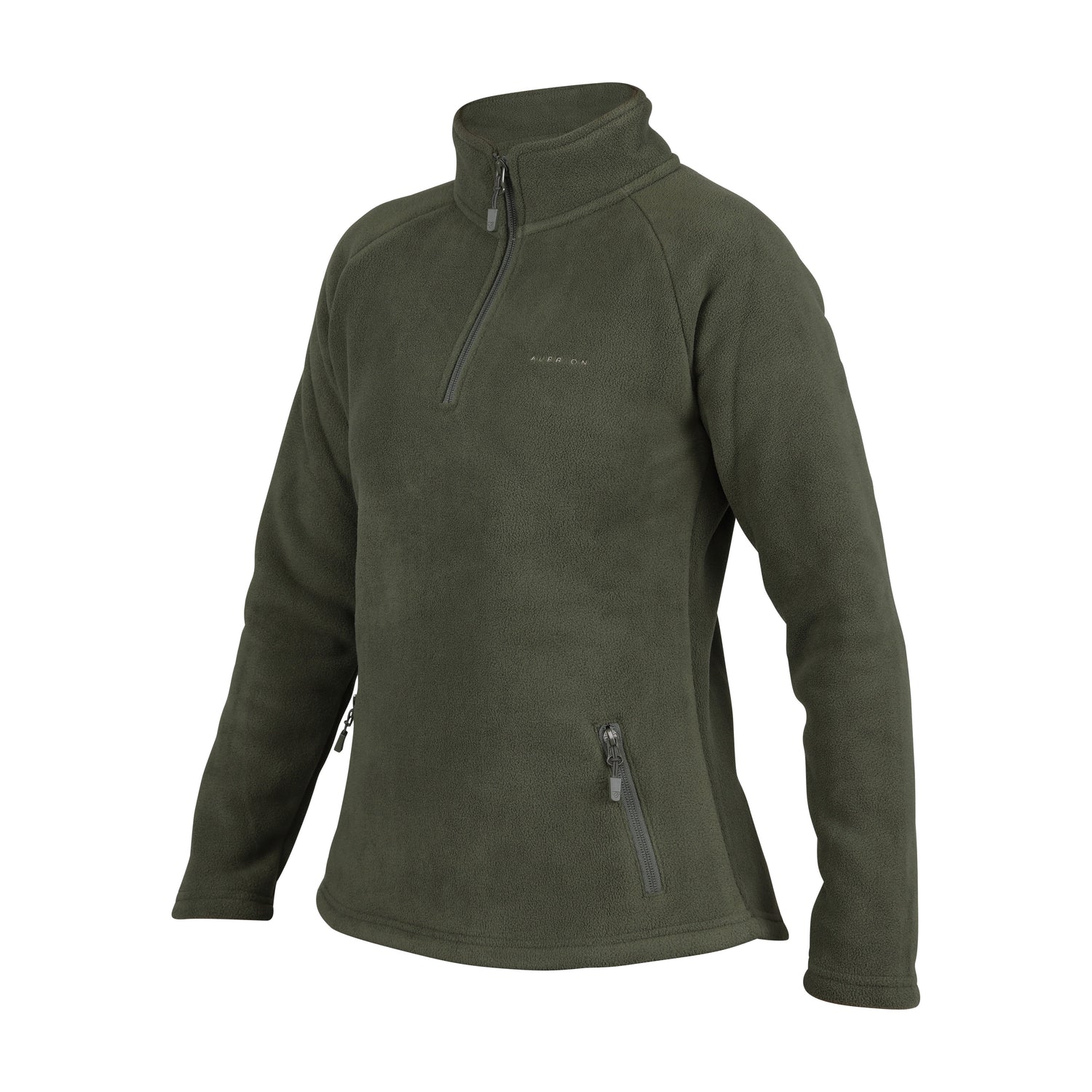 Shires Aubrion Restore Half Zip Fleece #colour_green