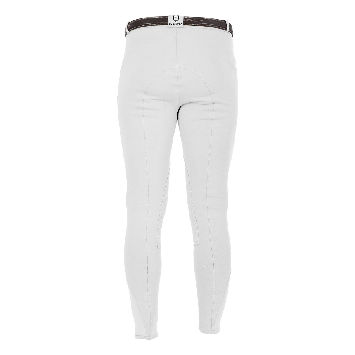 Equestro Crono Model Man Breeches In Stretch Cotton #colour_white