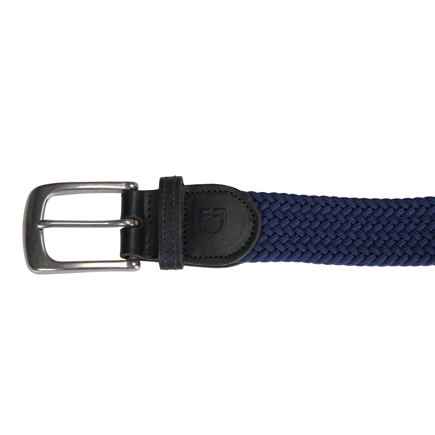 Equestro Elasticized Belt Crossed Pattern #colour_blue