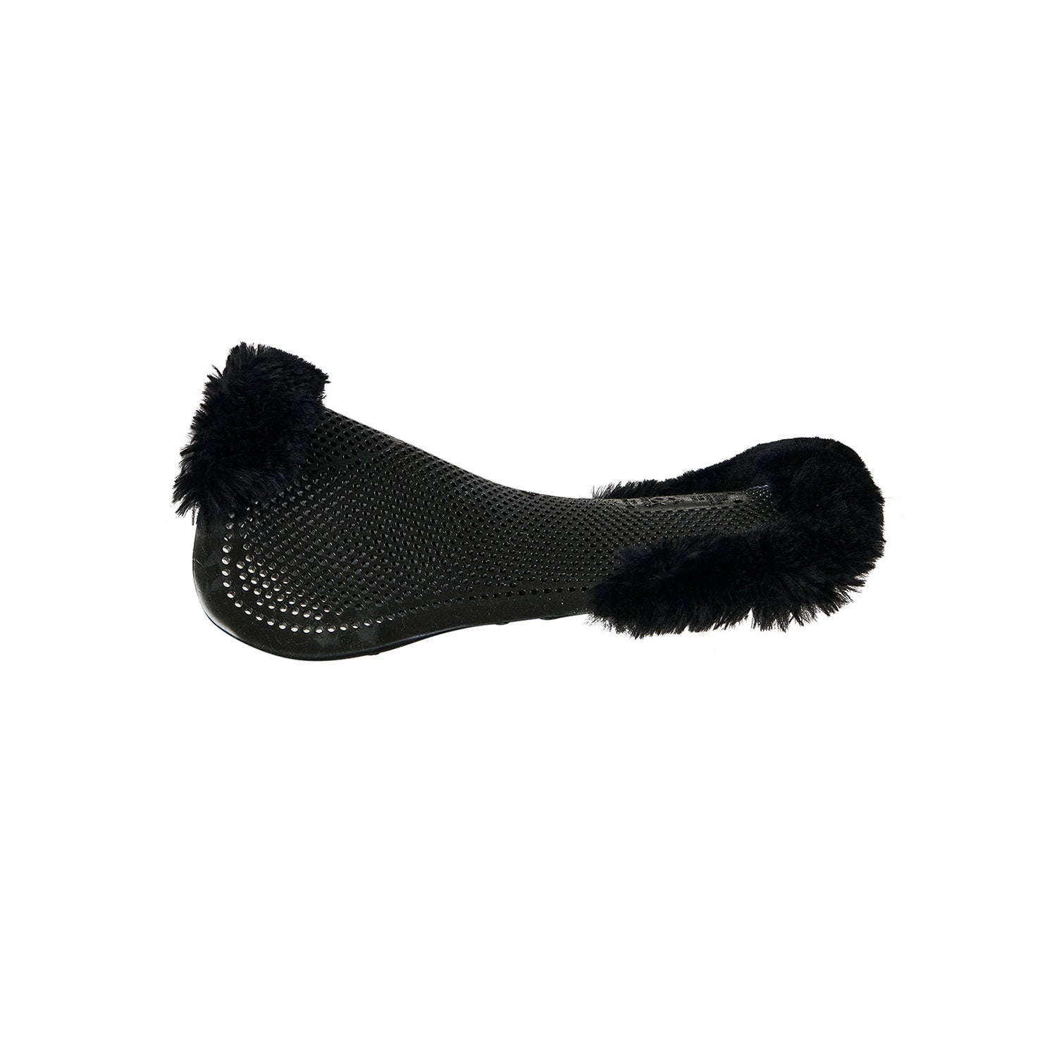 Acavallo Gel NS-S Classic-S 1/2 Cut-Out Flat Pony #colour_black-black