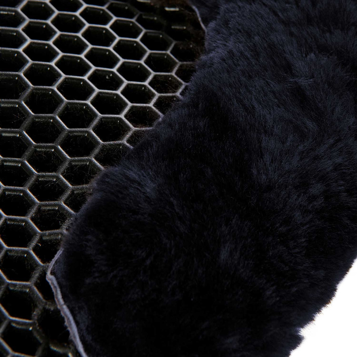 Acavallo Pad SP WFS Suede Rear Sheepskin Hexagonal Gel Flat #colour_blue-blue