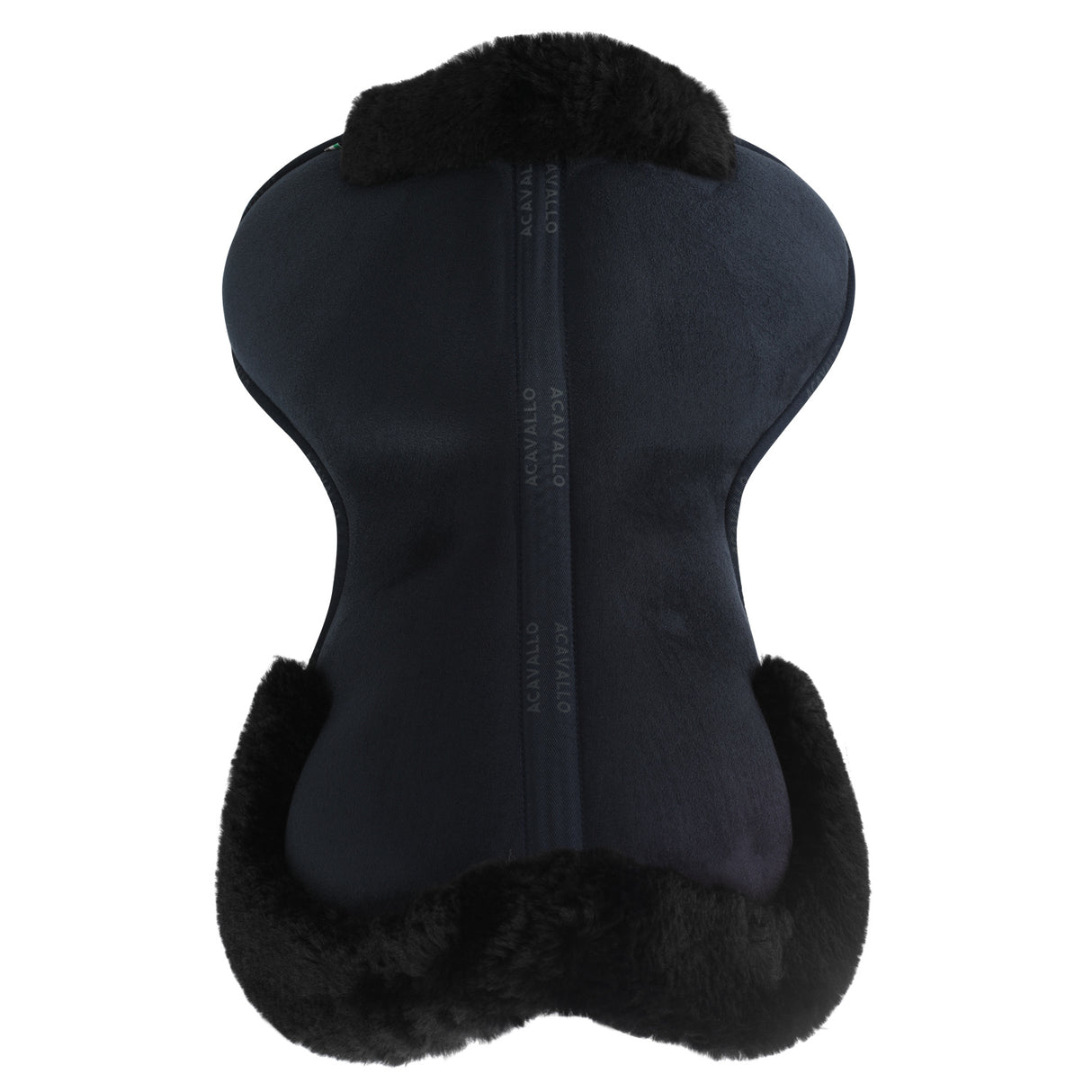 Acavallo Pad MF-S JCCS-S CW-CS Suede Cut-Out Sheepskin Flat #colour_blue-black