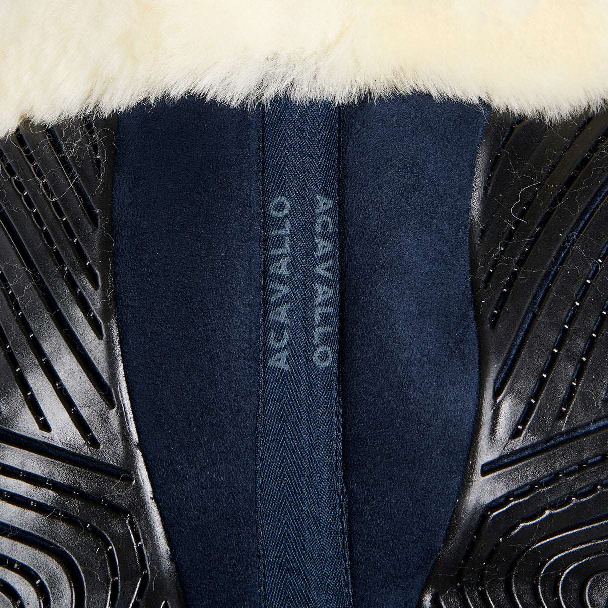 Acavallo Pad Mf-S Jccs-S Cw-Cs Suede Cut-Out Sheepskin Gel Grip Flat
#colour_blue-natural