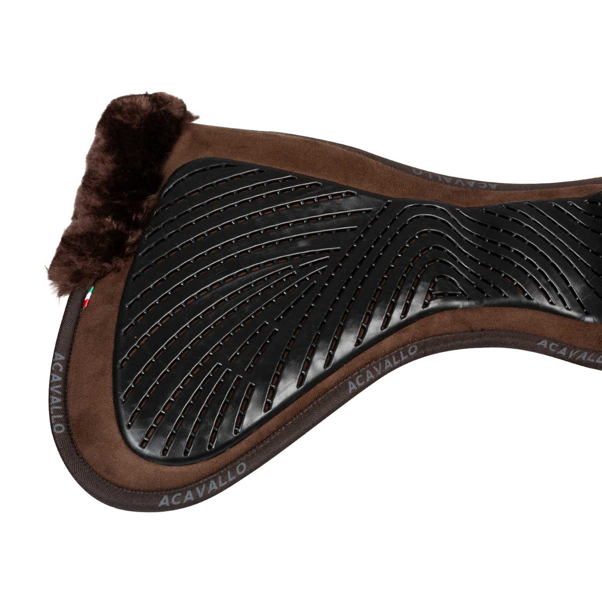 Acavallo Pad Mf-S Jccs-S Cw-Cs Suede Cut-Out Faux Sheepskin Gel Grip Flat