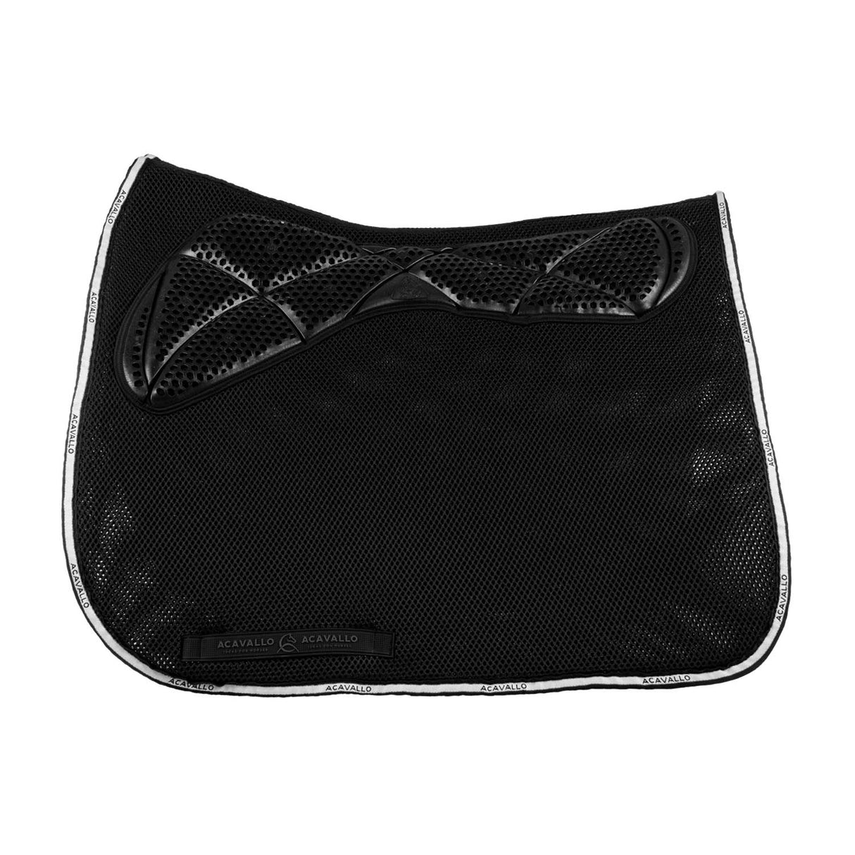 Acavallo Saddle Pad DS CW-3Ds Memory Foam 3D Spacer Gel Grip #colour_black
