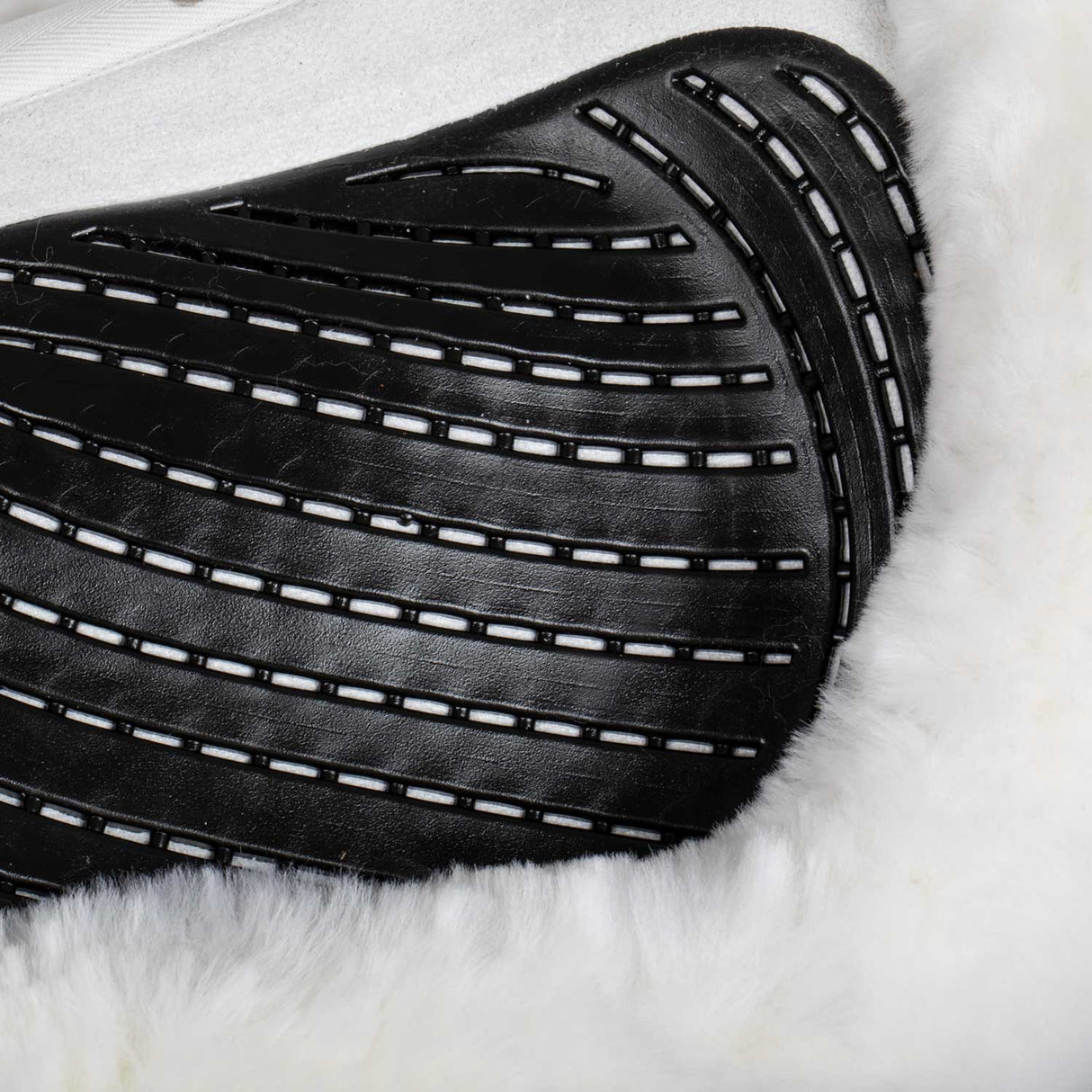 Acavallo Saddle Pad JS-S CW-CS Cut-Out Numnah Twin Sided Gel Grip #colour_white-white