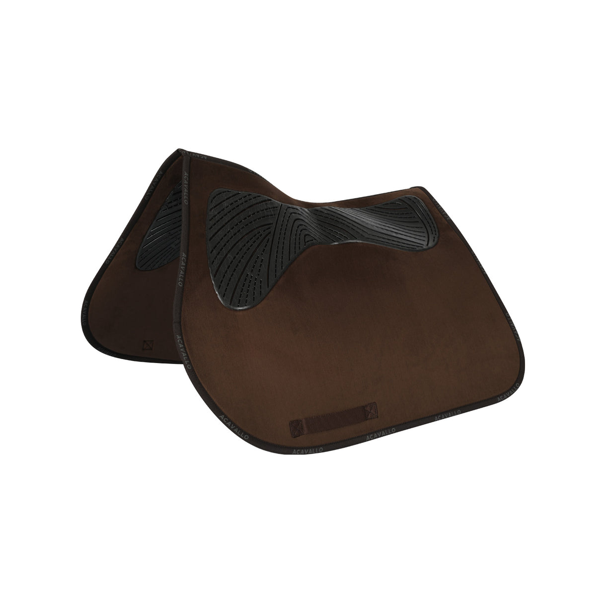 Acavallo Saddle Pad JS CW-CS Twin Sided Gel Grip #colour_brown