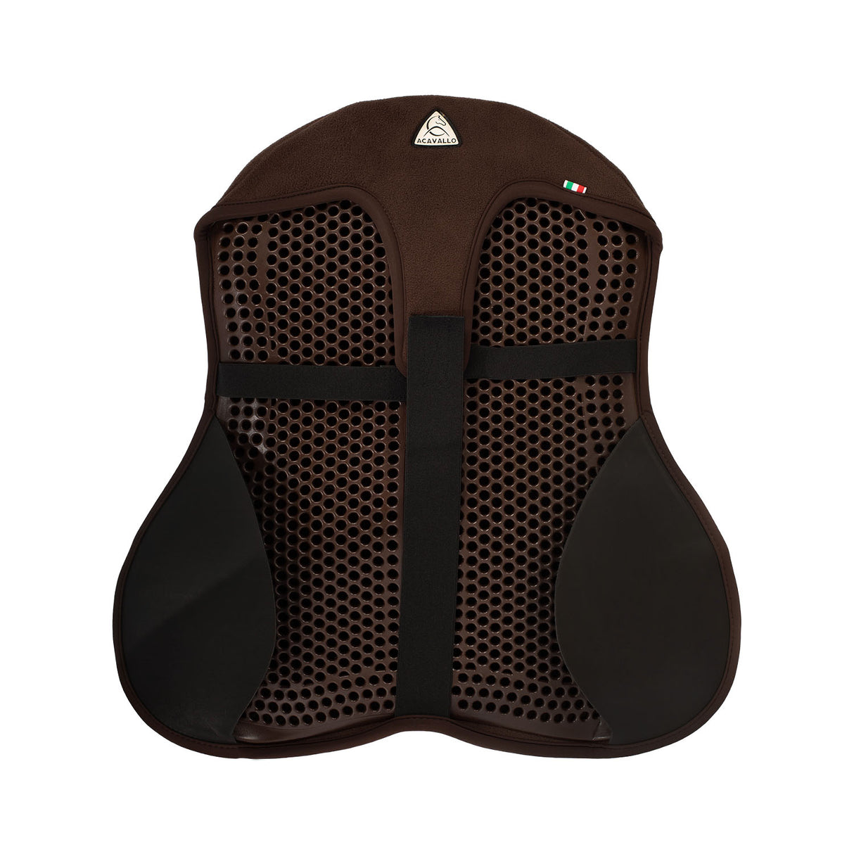 Acavallo Standard Seat Saver Dressage Classic Gel-In Dri-Lex 20mm #colour_brown