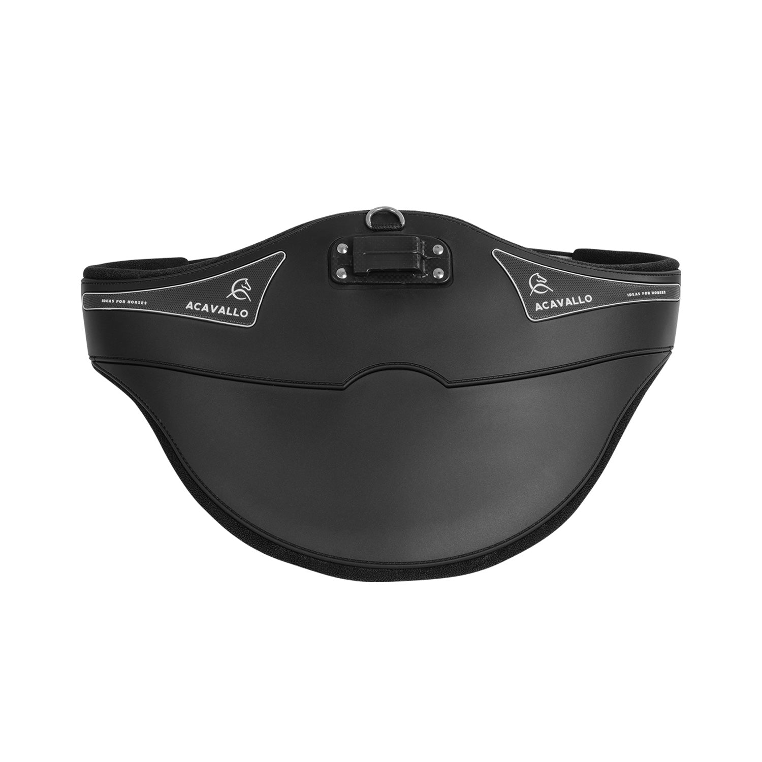 Acavallo Jumping Stud Guard Girth Gel Classic PVC #colour_black