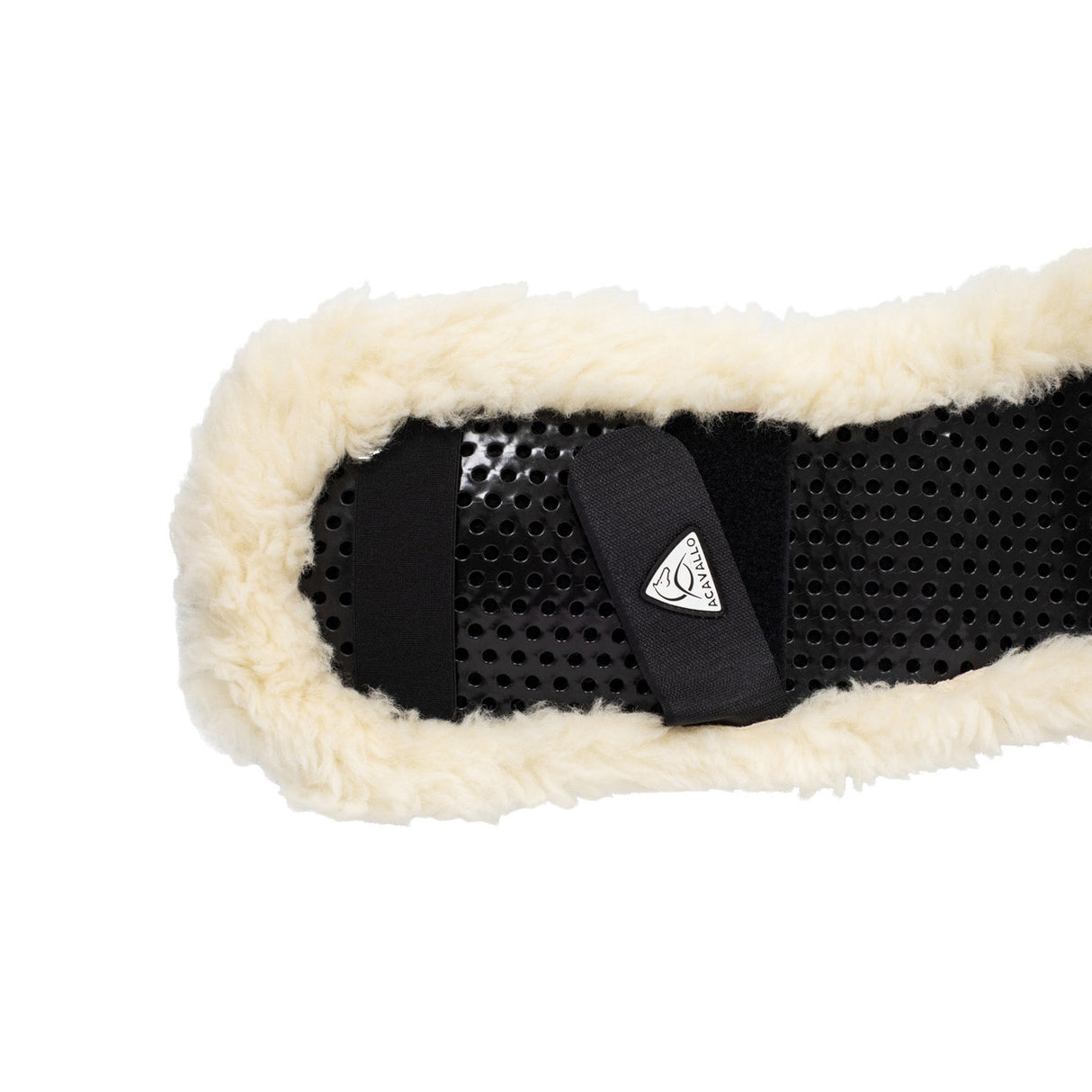 Acavallo Shaped Girth Sleeve Classic Gel Faux Sheepskin #colour_natural