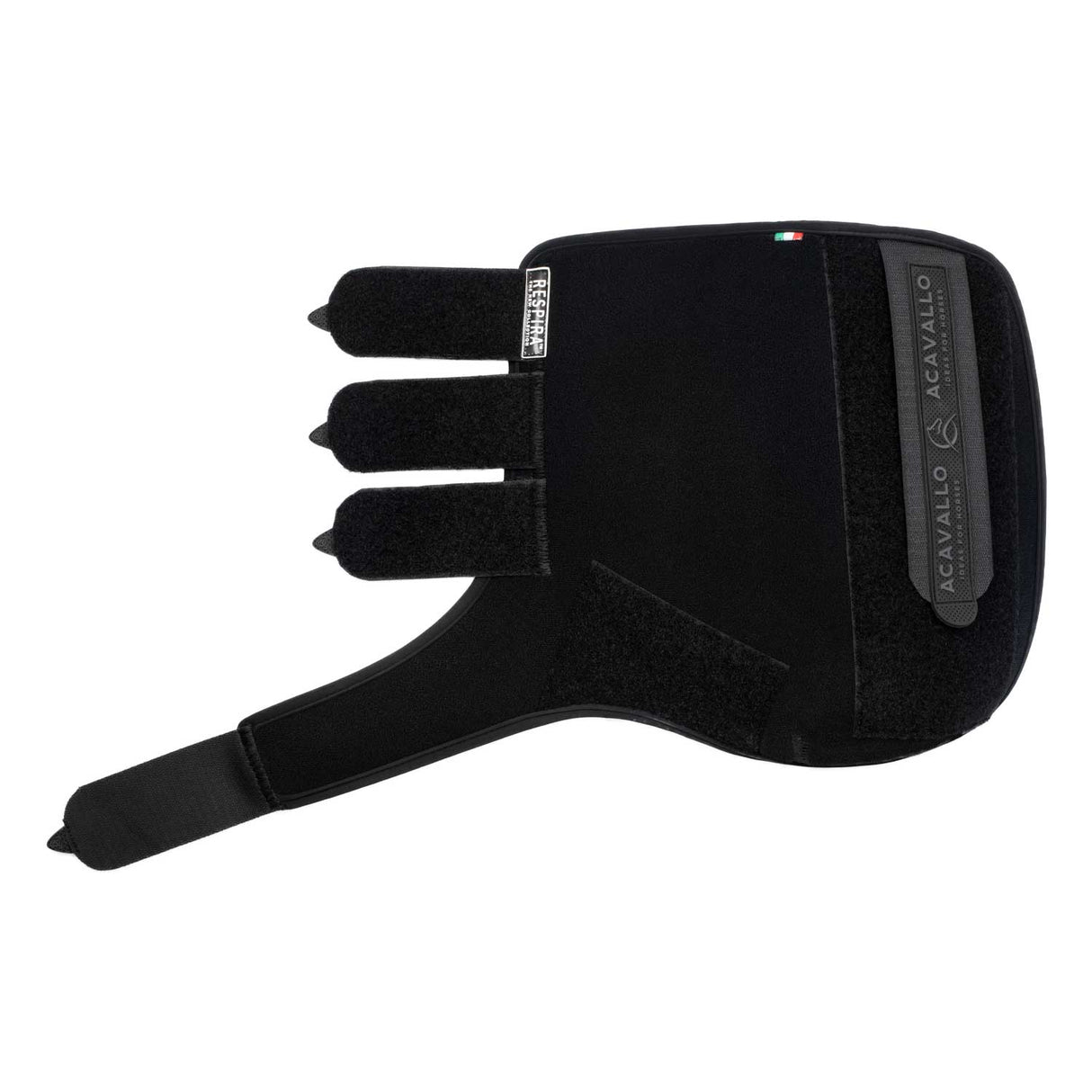 Acavallo Respira Hind Boots Neoprene Classic Gel #colour_black