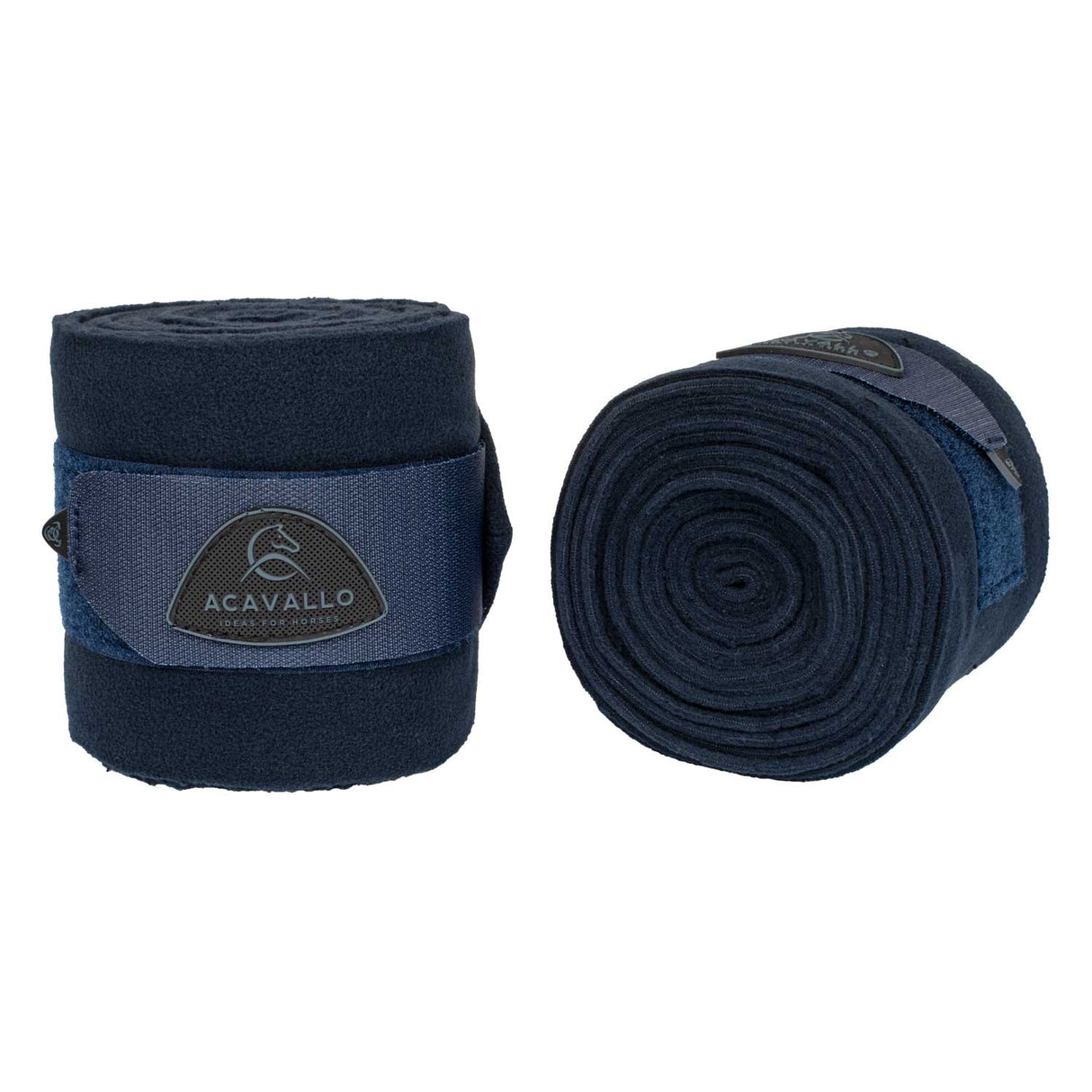 Acavallo Fleece Exercise Bandages Hook-And-Loop Closure Fastening #colour_blue