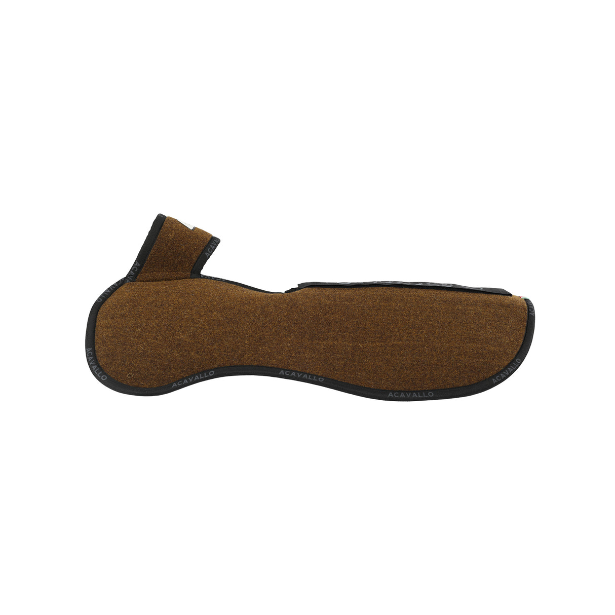 Acavallo Pad Piuma WFS Pocket Double Felt Rear Riser #colour_brown