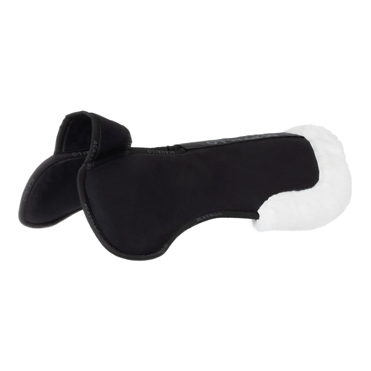 Acavallo Pad Piuma-FS WFS-FS Pocket Suede Front Riser #colour_black-white