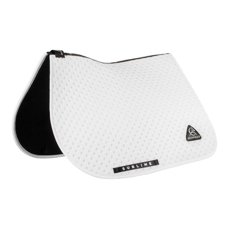 Acavallo Point Jumping Saddle Pad #colour_white