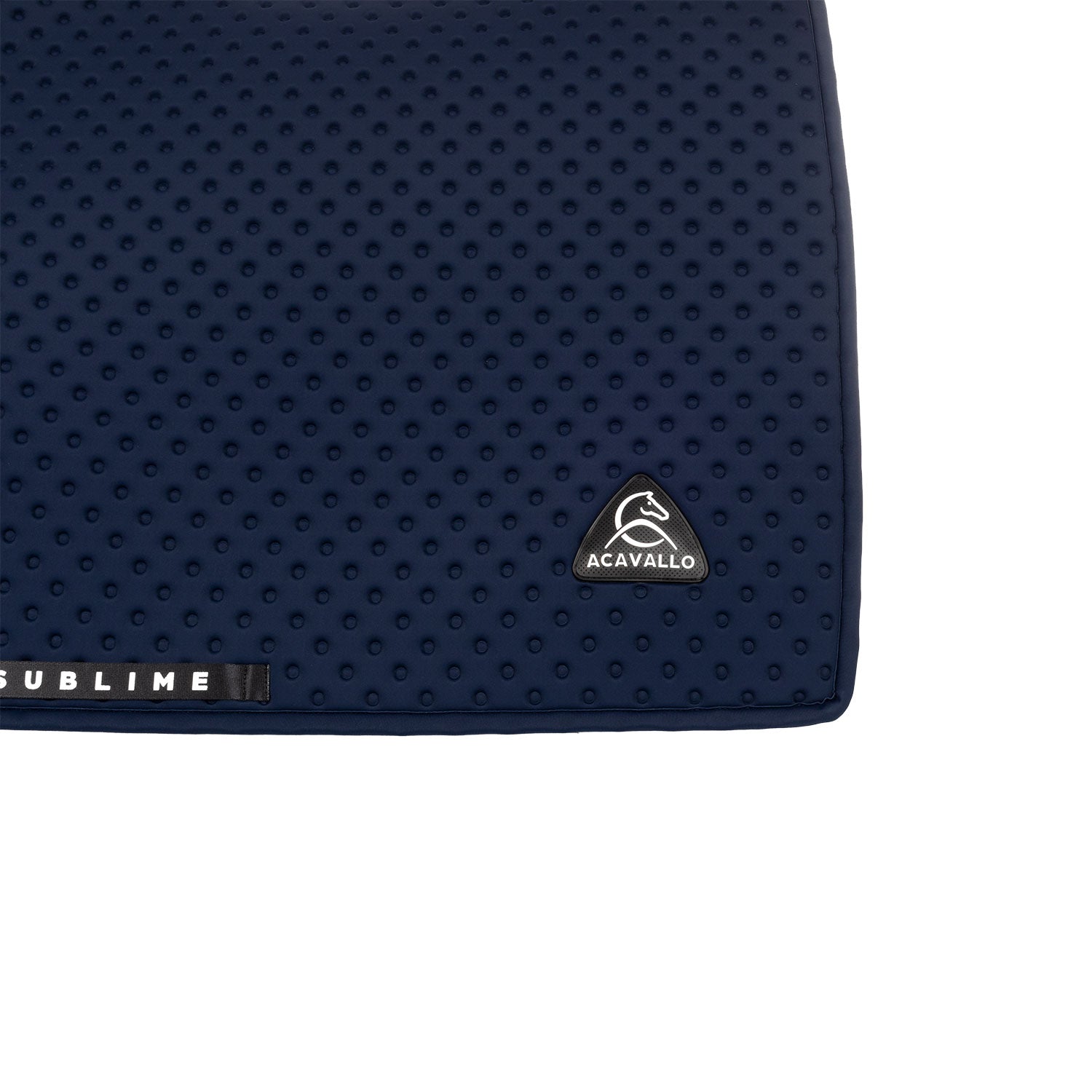 Acavallo Point Dressage Saddle Pad W/Square Back Corner #colour_blue