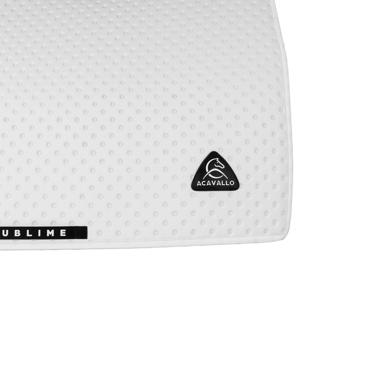Acavallo Point Dressage Saddle Pad W/Square Back Corner #colour_white