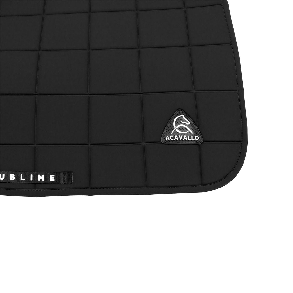 Acavallo Square Jumping Saddle Pad #colour_black