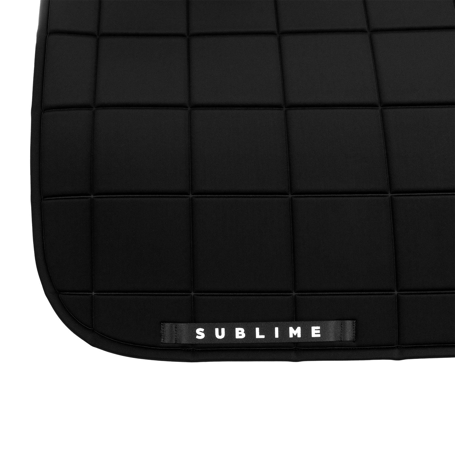 Acavallo Square Dressage Saddle Pad W/Square Back Corner #colour_black