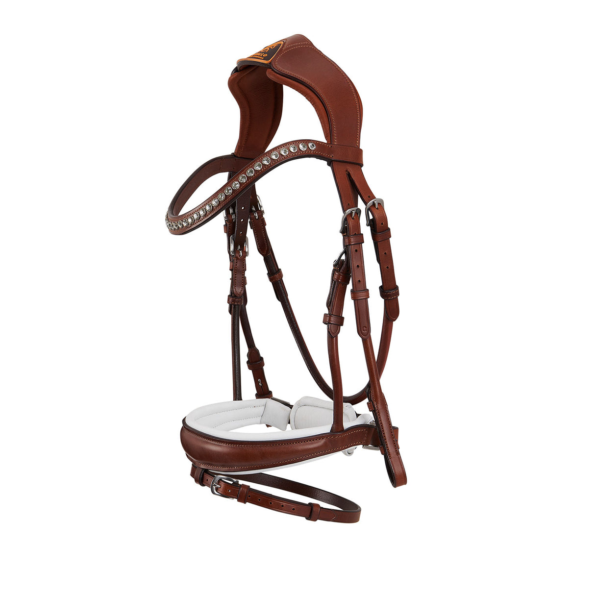 Acavallo Poesia Bridle Calfskin #colour_cognac