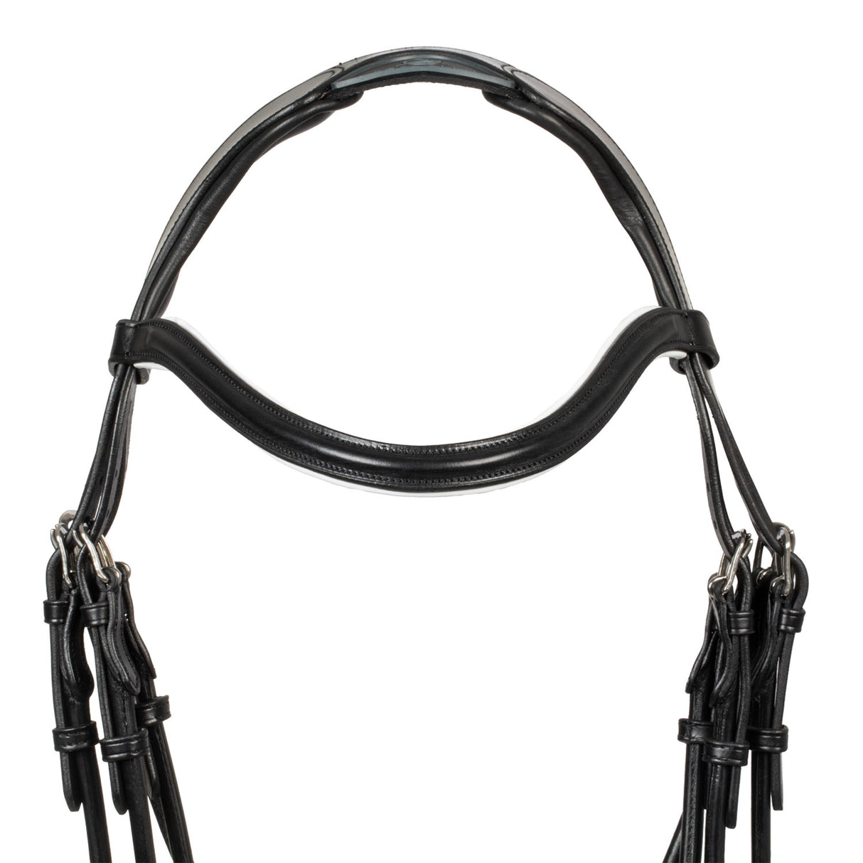 Acavallo Giocanda Bridle Calfskin & Double Reins #colour_black