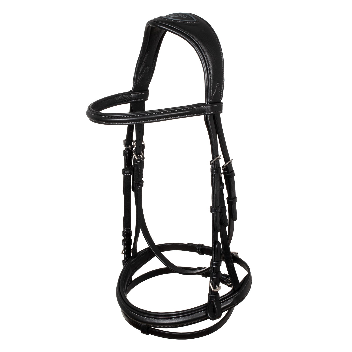 Acavallo Guernica Calfskin Bridle #colour_black