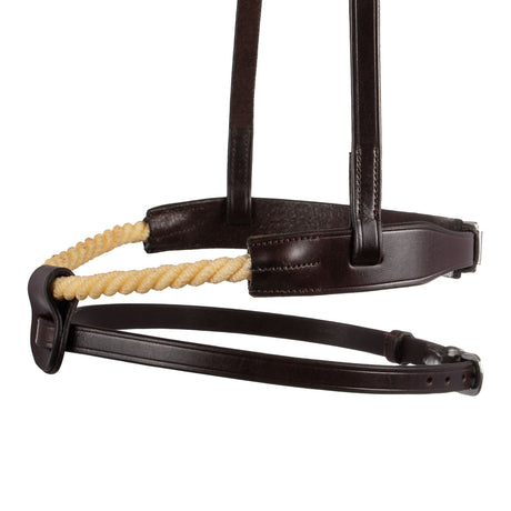 Acavallo Rope Flash Noseband #colour_brown