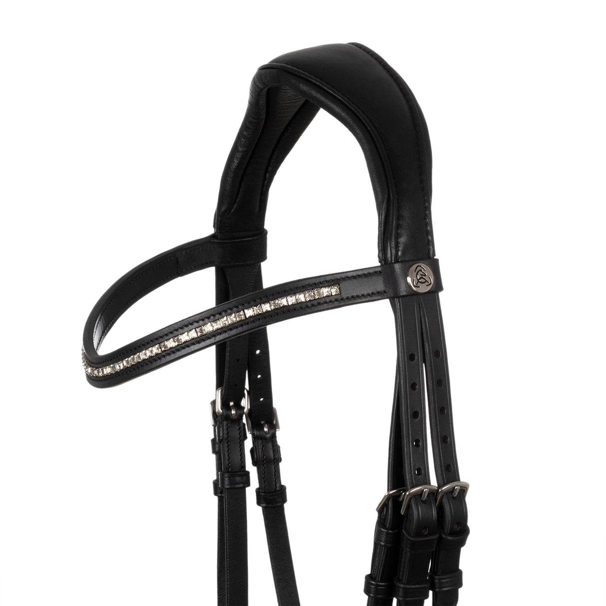 Acavallo Dama Bridle Calfskin #colour_black