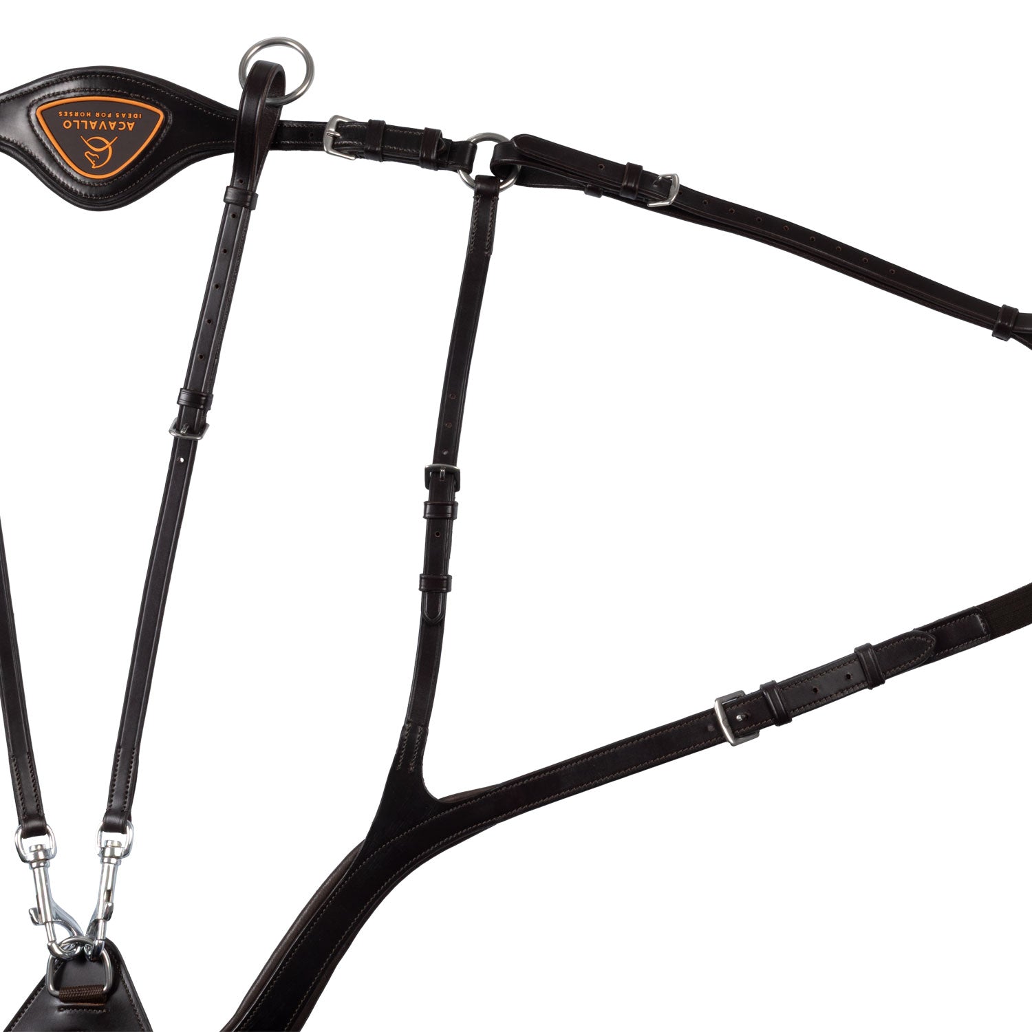 Acavallo Anatomical 5-Point Breastplate #colour_brown