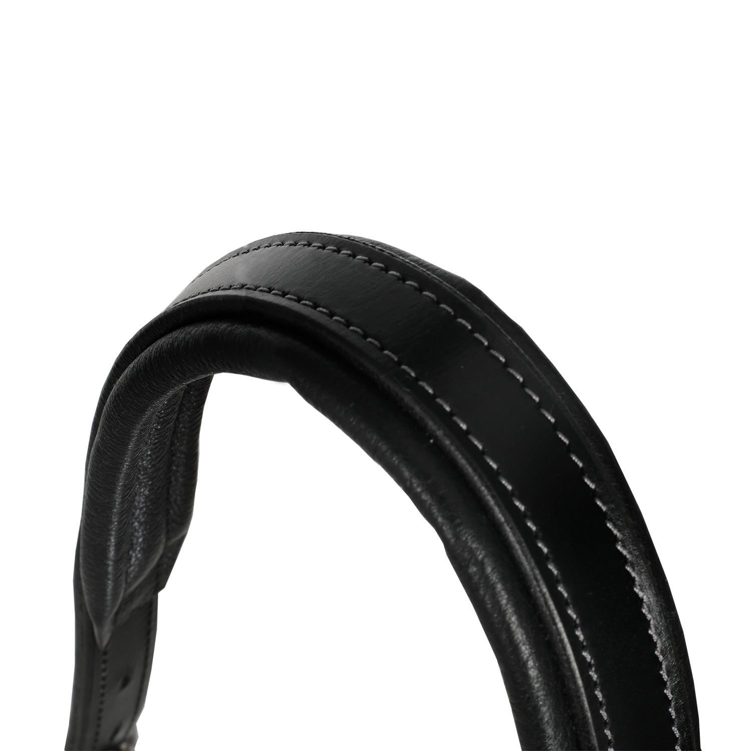 Acavallo Halter Anatomical Leather Rope Noseband #colour_black