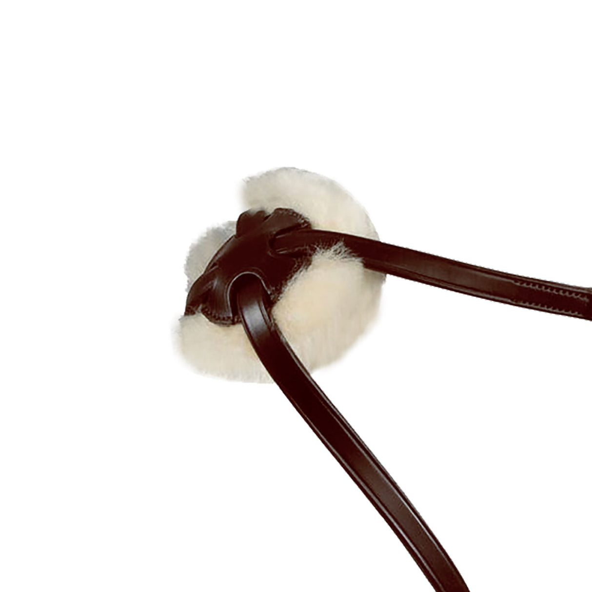 Equestro Leather Figure Eight Noseband Bridle #colour_brown