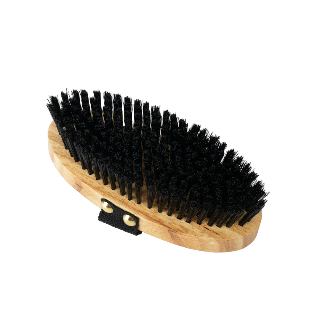 GS Equestrian & Country Wooden Body Brush #colour_black
